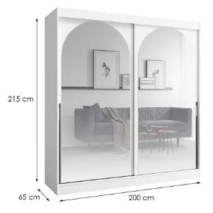 Obrazek Szafa 2d Modin 200 Biały