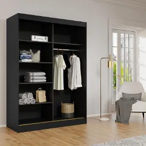 Obrazek Szafa 2d Modin 150 Czarny