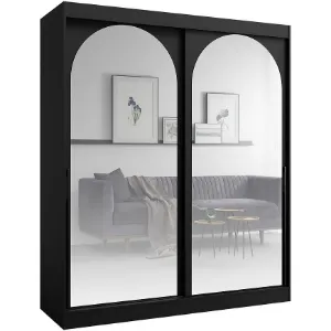 Obrazek Szafa 2d Modin 180 Czarny