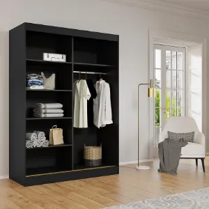 Obrazek Szafa 2d Modin 180 Czarny