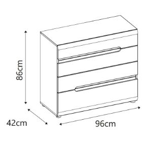 Obrazek Komoda z szufladami Linate 4S TYP 44