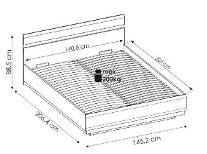 Obrazek Łóżko 140 ze stelażem Linate TYP 97