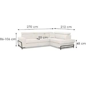 Obrazek Narożnik z funkcją spania Oslo Molly 02 prawostronny