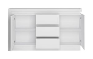 Obrazek Komoda dwudrzwiowa Lyon LYOK01 z szufladami biały