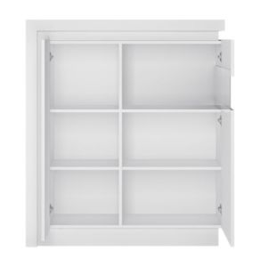 Obrazek Witryna niska dwudrzwiowa Lyon LYOV04P prawa biały