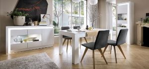 Obrazek Witryna wysoka jednodrzwiowa Lyon LYOV03L lewa biały