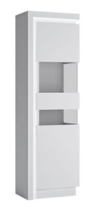 Obrazek Witryna wysoka jednodrzwiowa Lyon LYOV03P prawa biały