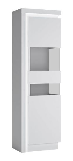Obrazek Witryna wysoka jednodrzwiowa Lyon LYOV03P prawa biały