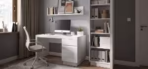 Obrazek Biurko Lyon 1D1S LYOB01 biały