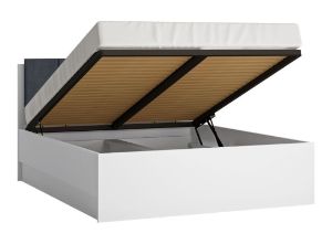 Obrazek Łóżko 160 cm z podnoszonym stelażem Lyon LYOZ04 biały