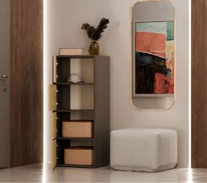 Obrazek Komoda Malwa 4D antracyt/dąb artisan