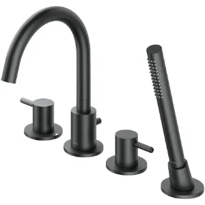 Obrazek Bateria wannowa 4-otworowa Y grafit