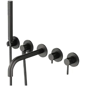 Obrazek Bateria wannowa 5-otworowa podtynkowa Y grafit