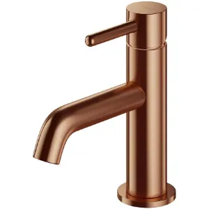 Obrazek Bateria umywalkowa Y miedź szczotkowana