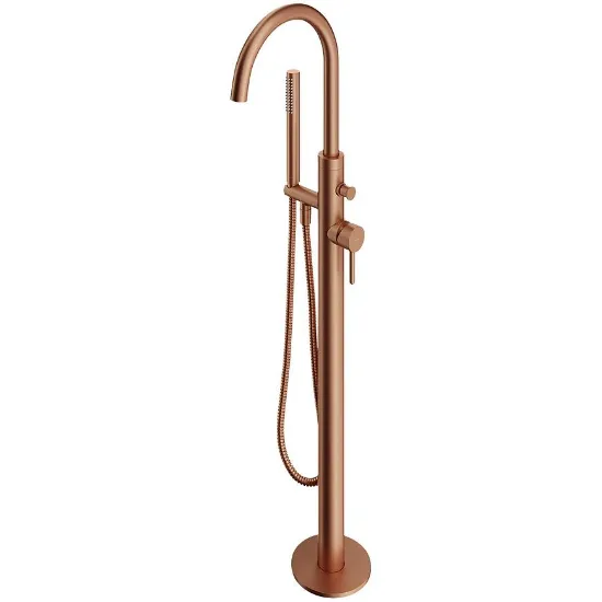 Obrazek Bateria wannowa wolnostojąca Y miedź szczotkowana