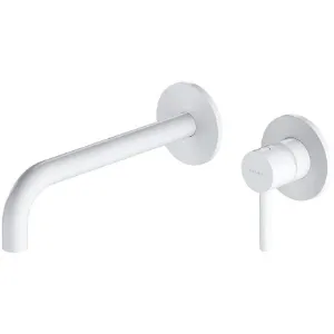 Obrazek Bateria umywalkowa podtynkowa z długą wylewką Y biały mat