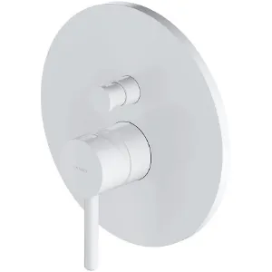 Obrazek Bateria prysznicowo-wannowa podtynkowa Y biały mat