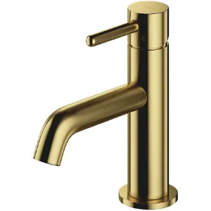 Obrazek Bateria umywalkowa Y mosiądz szczotkowany