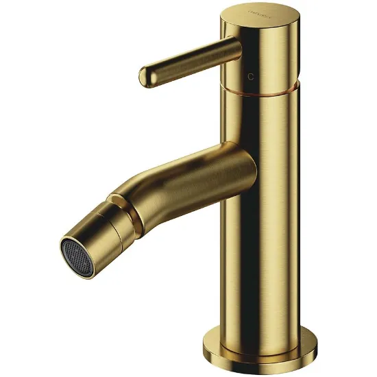 Obrazek Bateria bidetowa Y mosiądz szczotkowany