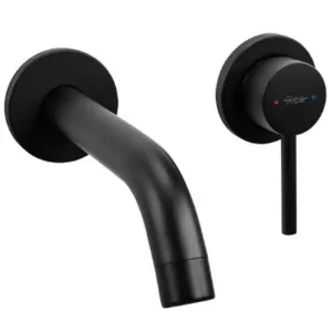 Obrazek Bateria umywalkowa podtynkowa Rea Owen czarna + box