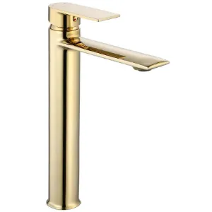 Obrazek Bateria umywalkowa wysoka Rea Veneta złota