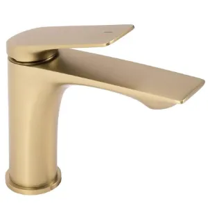 Obrazek Bateria umywalkowa Rea Avalon złota szczotkowana