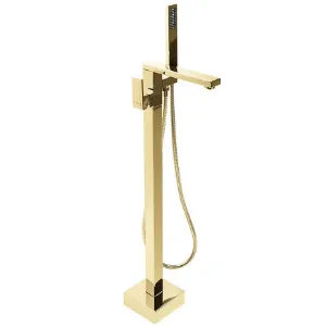 Obrazek Bateria wannowa wolnostojąca Rea Tery złota