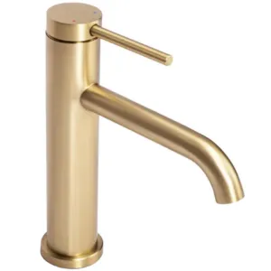 Obrazek Bateria umywalkowa Rea Clif złota szczotkowana
