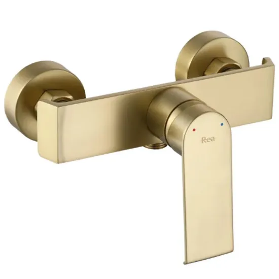 Obrazek Bateria natryskowa Rea Hass złota szczotkowana