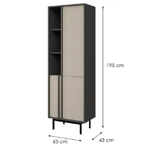 Obrazek Witryna Alsy 3 Beż Jasny/Antracyt