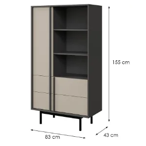 Obrazek Witryna Alsy 4 Beż Jasny/Antracyt