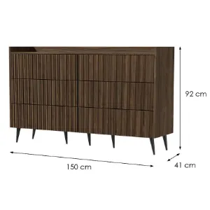 Obrazek Komoda Ademo 3 Orzech