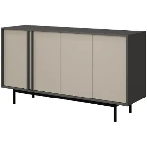 Obrazek Komoda 160 Alsy 6 Beż Jasny/Antracyt