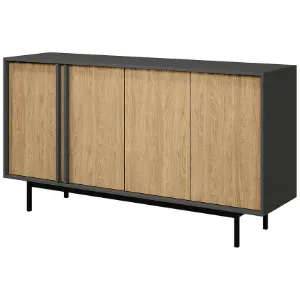 Obrazek Komoda 160 Alsy 6 Dąb Olejowany/Antracyt