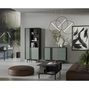 Obrazek Komoda 160 Alsy 6 Aloes/Antracyt