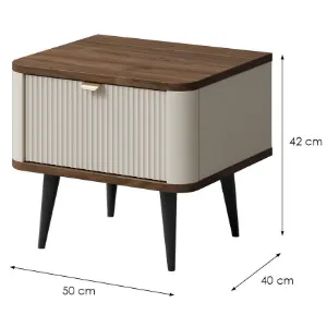 Obrazek Szafka Nocna Marly 17 Orzech/Kashmir