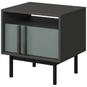 Obrazek Szafka Nocna Alsy 13 Aloes/Antracyt