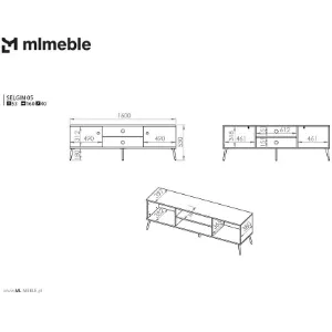 Obrazek Szafka RTV Selgin 05 Cahmere