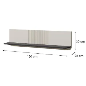 Obrazek Półka 120 Marly 19 Kashmir/Szary Kamień