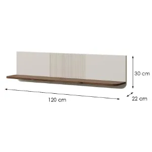 Obrazek Półka 120 Marly 19 Orzech/Kashmir