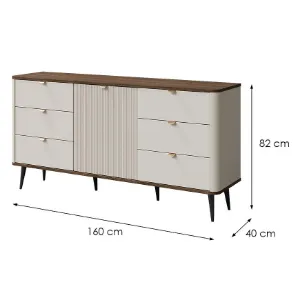 Obrazek Komoda 160 Marly 9 1d6s Orzech/Kashmir