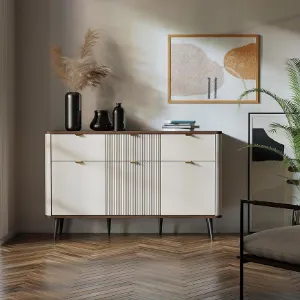 Obrazek Komoda 130 Marly 10 3d3s Orzech/Kashmir