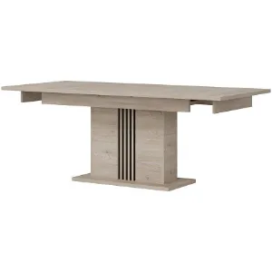 Obrazek Stół Rozk Mati St12 Dąb Crem/Czarny