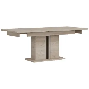 Obrazek Stół Rozk Mati St12 Dąb Crem/Czarny