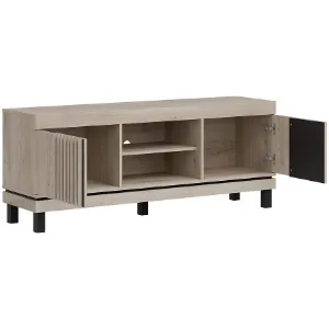 Obrazek Szafka RTV Mati Mi01 Dąb Crem/Czarny