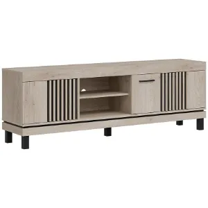 Obrazek Szafka RTV Mati Mi02 Dąb Crem/Czarny