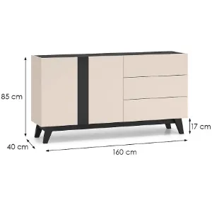 Obrazek Komoda Freshion 03 Kashmir/Czarny