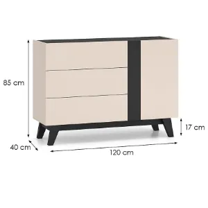 Obrazek Komoda Freshion 04 Kashmir/Czarny