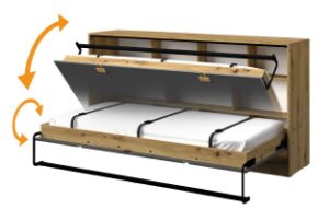 Obrazek Półkotapczan młodzieżowy, poziomy Index 20 dąb artisan