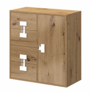 Obrazek Komoda jednodrzwiowa z szufladami Index 07 dąb artisan